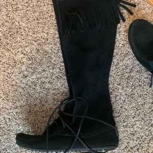 Minnetonka lace up boots